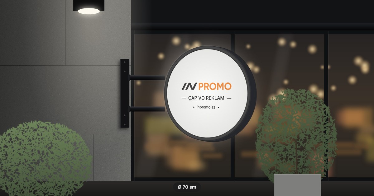 Projecting light box sign